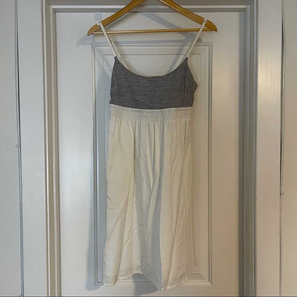 lululemon bliss dress white grey size 6